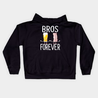 Alcohol Shirts Bros Forever Tees Beer Bacon Christmas Gifts Kids Hoodie